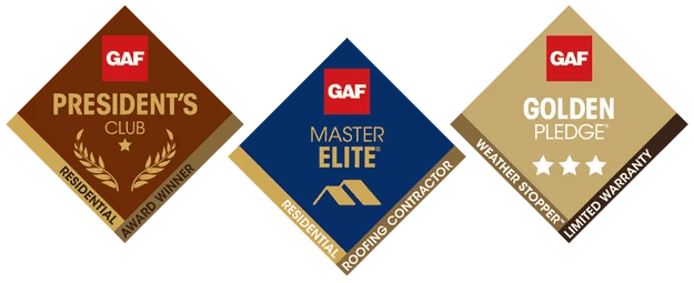 GAF President's Club, Master Elite & Golden Pledge Logo